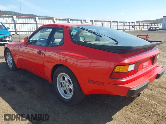 1984 Porsche 944 with VIN WP0AA0948EN456264, listed as a IAAI auction lot 42134801 with 54,339 mi miles and . Bid and sale history available at carsss.com. Image 3.