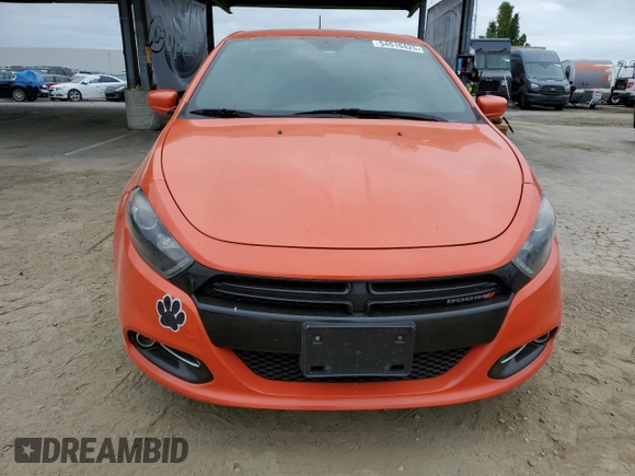 2015 Dodge Dart SXT with VIN 1C3CDFBB0FD316054, listed as a Copart auction lot 54510425 with 86,091 mi miles and Salvage title. Bid and sale history available at DreamBid. Image 5.