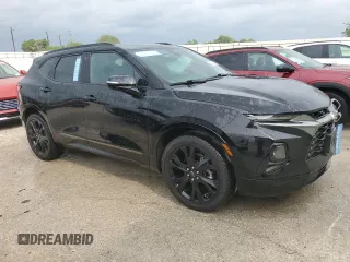 2022 Chevrolet Blazer RS with VIN 3GNKBERS7NS236298, listed as a Copart auction lot 53405145 with 51,334 mi miles and Clean title. Bid and sale history available at DreamBid. Image 4.