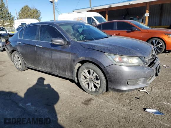 2014 Honda Accord Sedan LX with VIN 1HGCR2F36EA202599, listed as a Copart auction lot 47133785 with 117,966 mi miles and Salvage Title. Bid and sale history available at carsss.com. Image 4.