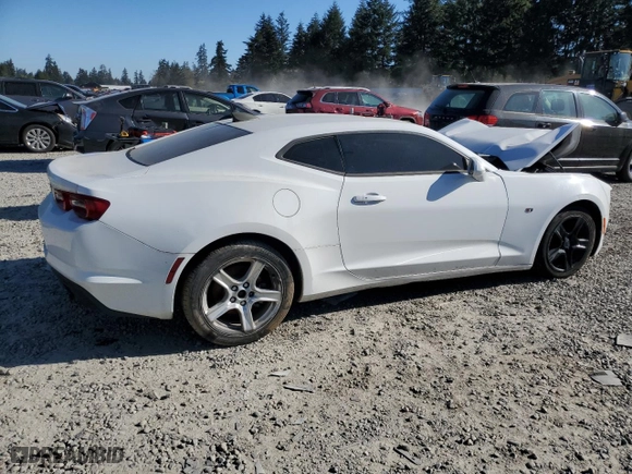 2019 Chevrolet Camaro 1LT with VIN 1G1FB1RX0K0132990, listed as a Copart auction lot 53585525 with 0 mi miles and Clean Title. Bid and sale history available at carsss.com. Image 3.