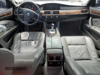 2008 BMW 5 Series 528i with VIN WBANU53528CT06591, listed as a Copart auction lot 64806784 with 208,345 mi miles and Salvage Title. Bid and sale history available at DreamBid. Image 8.