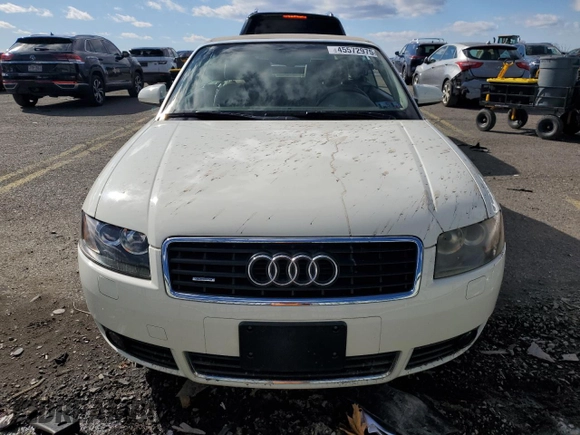 2004 Audi A4 3.0L with VIN WAUDT48H14K011915, listed as a Copart auction lot 45572975 with 128,648 mi miles and Salvage Title. Bid and sale history available at carsss.com. Image 5.