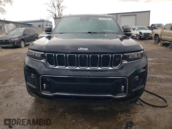 2022 Jeep Grand Cherokee Overland with VIN 1C4RJKDG5N8552142, listed as a Copart auction lot 47270055 with 52,377 mi miles and Salvage title. Bid and sale history available at DreamBid. Image 5.