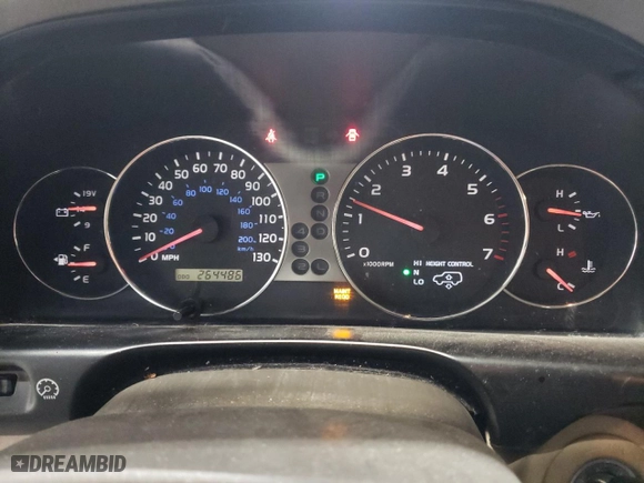 2006 Toyota Land Cruiser with VIN JTEHT05J962083450, listed as a Copart auction lot 51628905 with 264,486 mi miles and Salvage Title. Bid and sale history available at carsss.com. Image 9.