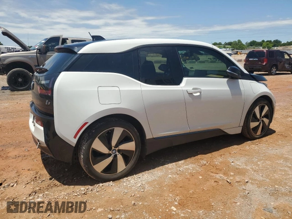 2017 BMW i3 with VIN WBY1Z8C38HV892218, listed as a Copart auction lot 59941365 with 38,313 mi miles and Salvage title. Bid and sale history available at DreamBid. Image 3.