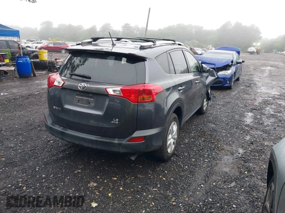 2015 Toyota RAV4 LE with VIN JTMBFREV4FD153207, listed as a IAAI auction lot 42518542 with 56,505 mi miles and . Bid and sale history available at DreamBid. Image 4.