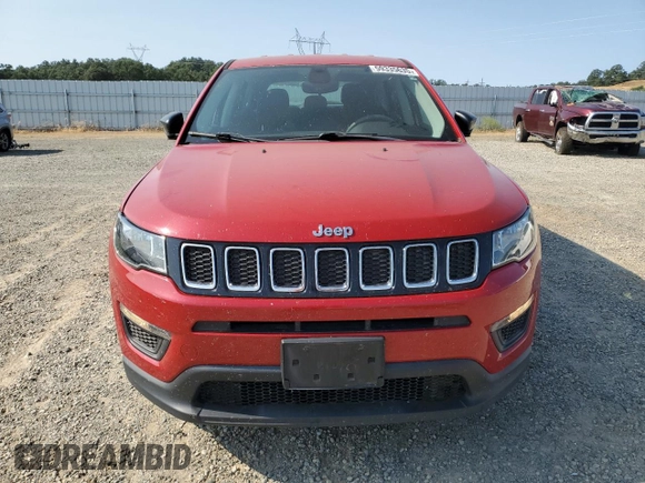 2018 Jeep Compass Sport with VIN 3C4NJCAB8JT420484, listed as a Copart auction lot 59335635 with 64,352 mi miles and Salvage title. Bid and sale history available at DreamBid. Image 5.