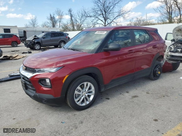 2021 Chevrolet TrailBlazer LS with VIN KL79MMS2XMB140159, listed as a Copart auction lot 49409695 with 29,923 mi miles and Salvage Title. Bid and sale history available at carsss.com. Image 1.