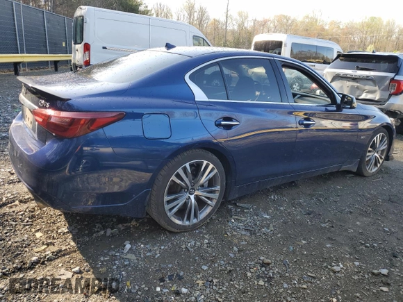 2018 Infiniti Q50 Luxe z VIN JN1EV7AP2JM356815, wystawiony jako Copart lot #51266755 z przebiegiem 70 384 mil mil oraz Szkoda całkowita • Salvage title. Historia ofert i sprzedaży dostępna na DreamBid. Obrazek 3.