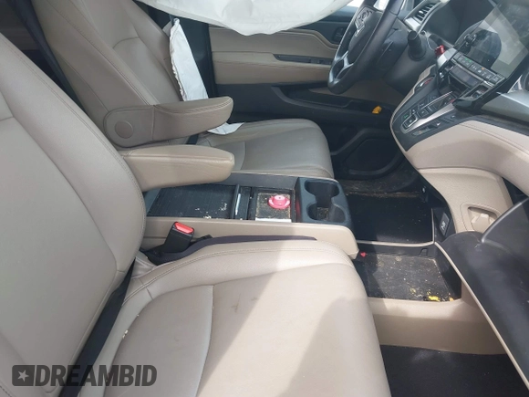 2022 Honda Odyssey EX-L with VIN 5FNRL6H7XNB043658, listed as a IAAI auction lot 41800437 with 45,245 mi miles and . Bid and sale history available at DreamBid. Image 5.