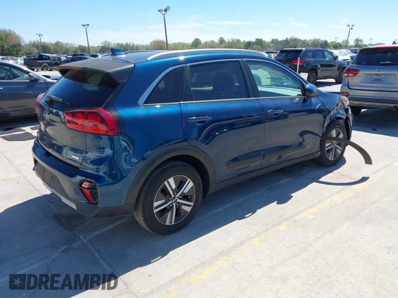 2021 Kia Niro LX with VIN KNDCB3LC1M5471386, listed as a IAAI auction lot 41752763 with 34,609 mi miles. Bid and sale history available at carsss.com. Image 4.