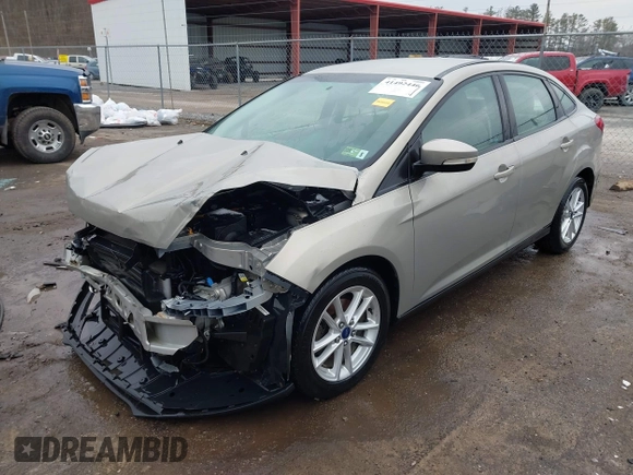 2015 Ford Focus SE with VIN 1FADP3F26FL299112, listed as a IAAI auction lot 41492446 with 57,103 mi miles. Bid and sale history available at carsss.com. Image 2.