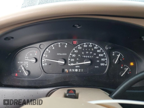 2000 Ford Explorer Limited with VIN 1FMDU75EXYZA76329, listed as a Copart auction lot 80952474 with 90,637 mi miles and Salvage title. Bid and sale history available at DreamBid. Image 9.
