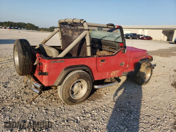 1990 Jeep Wrangler "S" with VIN 2J4FY19E9LJ539176, listed as a Copart auction lot 74684784 with 0 mi miles and Salvage Title. Bid and sale history available at carsss.com. Image 3.