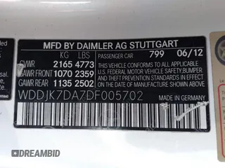 2013 Mercedes-Benz SL-Class SL 550 with VIN WDDJK7DA7DF005702, listed as a IAAI auction lot 41785274 with 143,569 mi miles. Bid and sale history available at carsss.com. Image 9.