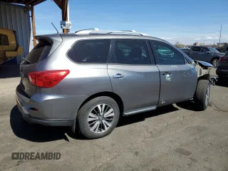 2017 Nissan Pathfinder SL with VIN 5N1DR2MM3HC646459, listed as a Copart auction lot 50371155 with 72,420 mi miles and Salvage Title. Bid and sale history available at DreamBid. Image 3.