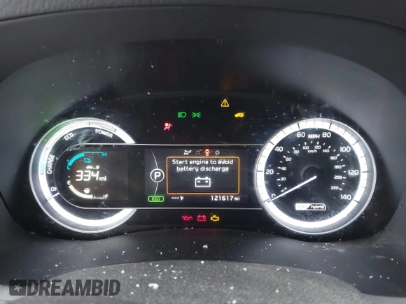 2019 Kia Niro LX with VIN KNDCB3LC5K5216561, listed as a IAAI auction lot 41004309 with 121,617 mi miles and . Bid and sale history available at DreamBid. Image 7.