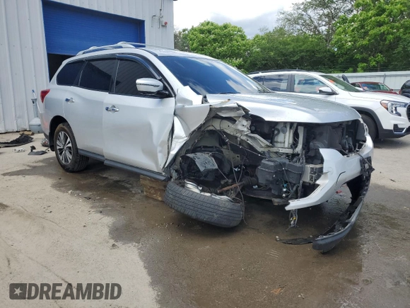 2017 Nissan Pathfinder Platinum z VIN 5N1DR2MMXHC686473, wystawiony jako Copart lot #58182055 z przebiegiem 252 933 mil mil oraz Szkoda całkowita • Salvage title. Historia ofert i sprzedaży dostępna na DreamBid. Obrazek 4.