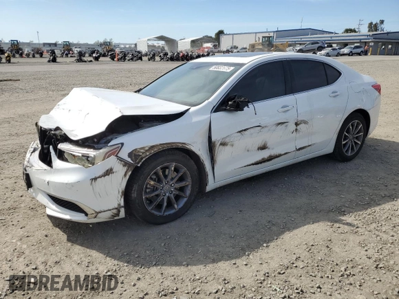 2018 Acura TLX w/Technology Pkg with VIN 19UUB1F50JA003840, listed as a Copart auction lot 50832675 with 75,427 mi miles and Salvage Title. Bid and sale history available at carsss.com. Image 1.
