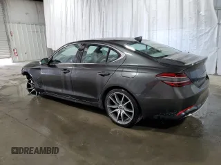 2023 Genesis G70 2.0T with VIN KMTG34TA9PU126959, listed as a Copart auction lot 51536965 with 39,127 mi miles and Non Repairable. Bid and sale history available at carsss.com. Image 2.
