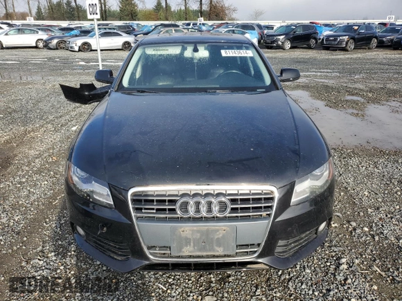 2011 Audi A4 Prestige z VIN WAUKFAFLXBN033170, wystawiony jako Copart lot #81143614 z przebiegiem 185 133 mil mil oraz Szkoda całkowita • Salvage title. Historia ofert i sprzedaży dostępna na DreamBid. Obrazek 5.