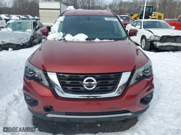 2017 Nissan Pathfinder S with VIN 5N1DR2MM8HC628314, listed as a Copart auction lot 44349375 with 187849 miles and Clean Title. Bid and sale history available at carsss.com. Image 5.