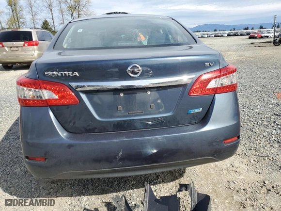2014 Nissan Sentra SV with VIN 3N1AB7AP8EL666054, listed as a Copart auction lot 52536685 with 107,794 mi miles and Salvage Title. Bid and sale history available at carsss.com. Image 6.