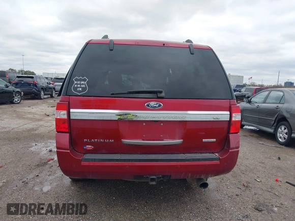 2015 Ford Expedition EL Platinum with VIN 1FMJK1LT0FEF40482, listed as a IAAI auction lot 41283403 with 193,115 mi miles. Bid and sale history available at carsss.com. Image 16.