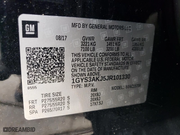2018 Cadillac Escalade with VIN 1GYS3AKJ5JR101330, listed as a Copart auction lot 72281544 with 146,603 mi miles and Salvage Title. Bid and sale history available at carsss.com. Image 13.