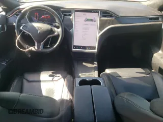 2017 Tesla Model S 100D with VIN 5YJSA1E24HF213343, listed as a Copart auction lot 52175575 with 72,502 mi miles and Salvage Title. Bid and sale history available at DreamBid. Image 8.