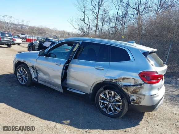 2019 BMW X3 xDrive30i with VIN 5UXTR9C55KLP84948, listed as a IAAI auction lot 41697979 with 107,537 mi miles. Bid and sale history available at carsss.com. Image 3.