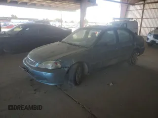 2000 Honda Civic VP z VIN 2HGEJ6611YH517547, wystawiony jako Copart lot #48056345 z przebiegiem 192 274 mil mil oraz Szkoda całkowita • Salvage title. Historia ofert i sprzedaży dostępna na DreamBid. Obrazek 1.
