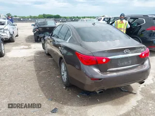 2017 Infiniti Q50 Sport with VIN JN1EV7AP1HM738098, listed as a IAAI auction lot 42108449 with 109,540 mi miles and . Bid and sale history available at DreamBid. Image 3.