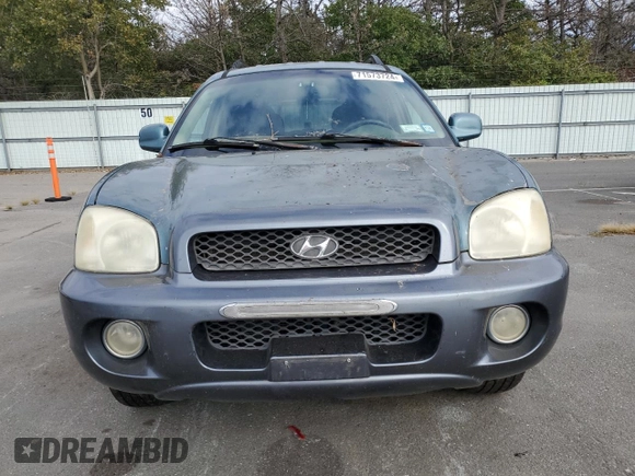 2003 Hyundai Santa Fe GLS with VIN KM8SC73D03U421863, listed as a Copart auction lot 71573724 with 184,028 mi miles and Salvage Title. Bid and sale history available at carsss.com. Image 5.