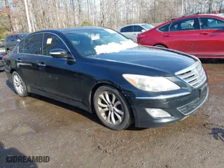 2012 Hyundai Genesis 3.8L with VIN KMHGC4DD9CU167203, listed as a IAAI auction lot 41557600 with 168,661 mi miles. Bid and sale history available at carsss.com. Image 1.
