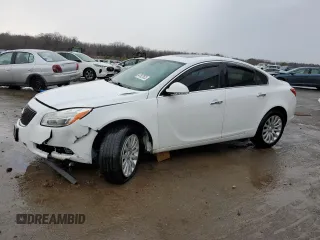 2012 Buick Regal Premium 1 with VIN 2G4GS5EKXC9151188, listed as a Copart auction lot 47827635 with 134,145 mi miles and Salvage Title. Bid and sale history available at carsss.com. Image 1.
