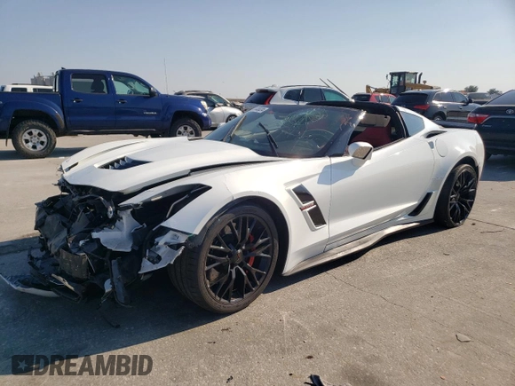2019 Chevrolet Corvette Grand Sport 1LT with VIN 1G1YW2D74K5113002, listed as a Copart auction lot 75448024 with Not provided miles and Salvage title. Bid and sale history available at DreamBid. Image 1.