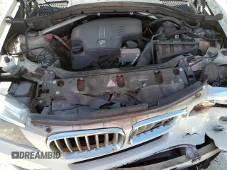 2014 BMW X3 xDrive28i with VIN 5UXWX9C56E0D37539, listed as a Copart auction lot 52455925 with 122,040 mi miles and Salvage Title. Bid and sale history available at DreamBid. Image 14.