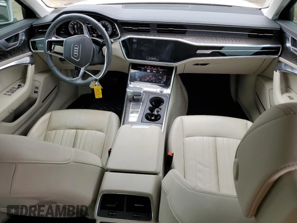 2019 Audi A6 Premium Plus with VIN WAUE8AF29KN127880, listed as a Copart auction lot 53241874 with 54,968 mi miles. Bid and sale history available at carsss.com. Image 8.