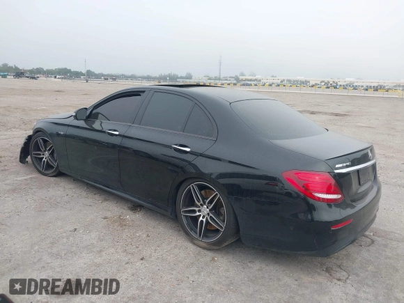 2018 Mercedes-Benz E-Class AMG E 43 with VIN WDDZF6EB3JA443828, listed as a IAAI auction lot 41877082 with 95,651 mi miles. Bid and sale history available at carsss.com. Image 3.