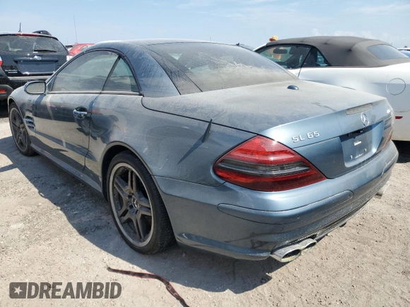 2007 Mercedes-Benz SL with VIN WDBSK79F67F128431, listed as a Copart auction lot 75597584 with Not provided miles and Non repairable. Bid and sale history available at DreamBid. Image 2.