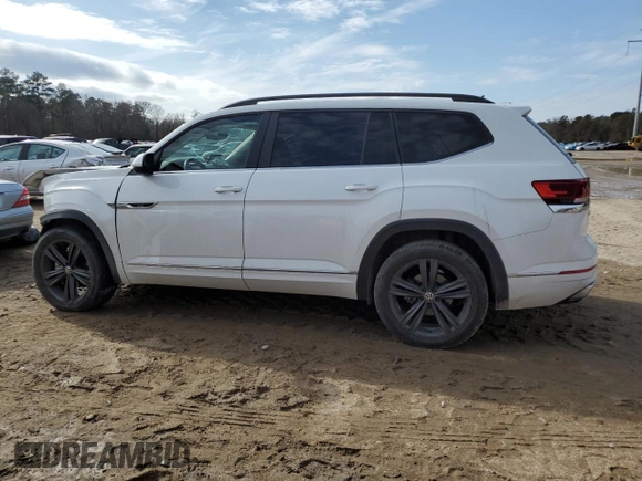 2021 Volkswagen Atlas SE with VIN 1V2PR2CAXMC568005, listed as a Copart auction lot 43013455 with 58,736 mi miles and Salvage title. Bid and sale history available at DreamBid. Image 2.