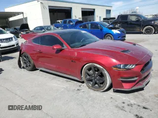 2018 Ford Mustang GT with VIN 1FA6P8CF8J5172159, listed as a Copart auction lot 47234365 with 76,685 mi miles and Salvage Title. Bid and sale history available at carsss.com. Image 4.