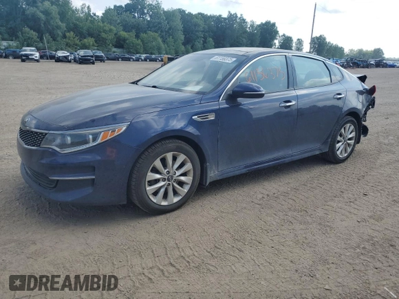 2016 Kia Optima EX with VIN 5XXGU4L32GG118124, listed as a Copart auction lot 61156375 with 85,173 mi miles and Clean title. Bid and sale history available at DreamBid. Image 1.