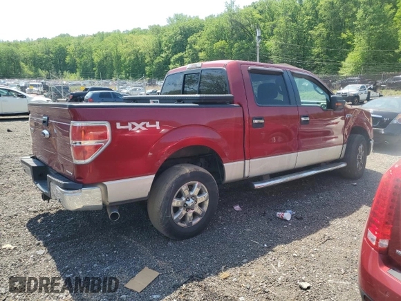 2013 Ford F-150 XL with VIN 1FTFW1EFXDFA97254, listed as a Copart auction lot 55405145 with 195,681 mi miles and Salvage Title. Bid and sale history available at carsss.com. Image 3.
