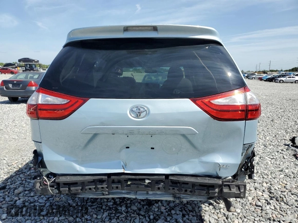 2015 Toyota Sienna XLE with VIN 5TDYK3DC5FS591662, listed as a Copart auction lot 53437195 with 169,247 mi miles and Salvage Title. Bid and sale history available at carsss.com. Image 6.