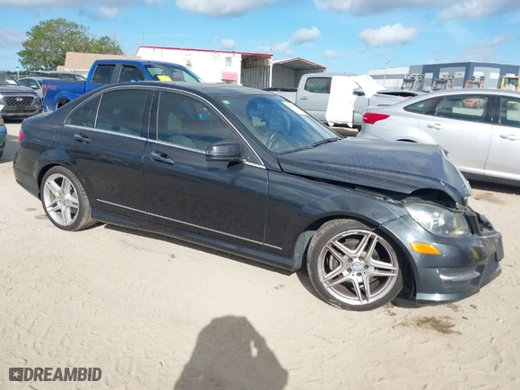 2013 Mercedes-Benz C-Class C 250 Sport with VIN WDDGF4HB1DA809586, listed as a IAAI auction lot 41833065 with 101,517 mi miles. Bid and sale history available at carsss.com. Image 1.