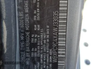 2010 BMW X3 xDrive30i with VIN WBXPC9C4XAWJ33035, listed as a Copart auction lot 50515595 with 161,740 mi miles and Clean Title. Bid and sale history available at carsss.com. Image 13.