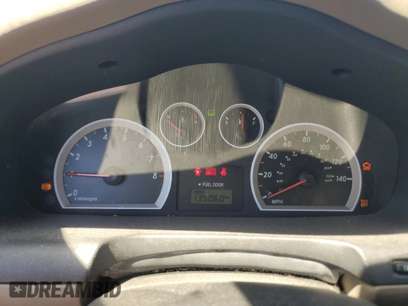 2005 Hyundai Santa Fe GLS with VIN KM8SC13EX5U870637, listed as a Copart auction lot 50283575 with 135,060 mi miles and Salvage Title. Bid and sale history available at carsss.com. Image 9.